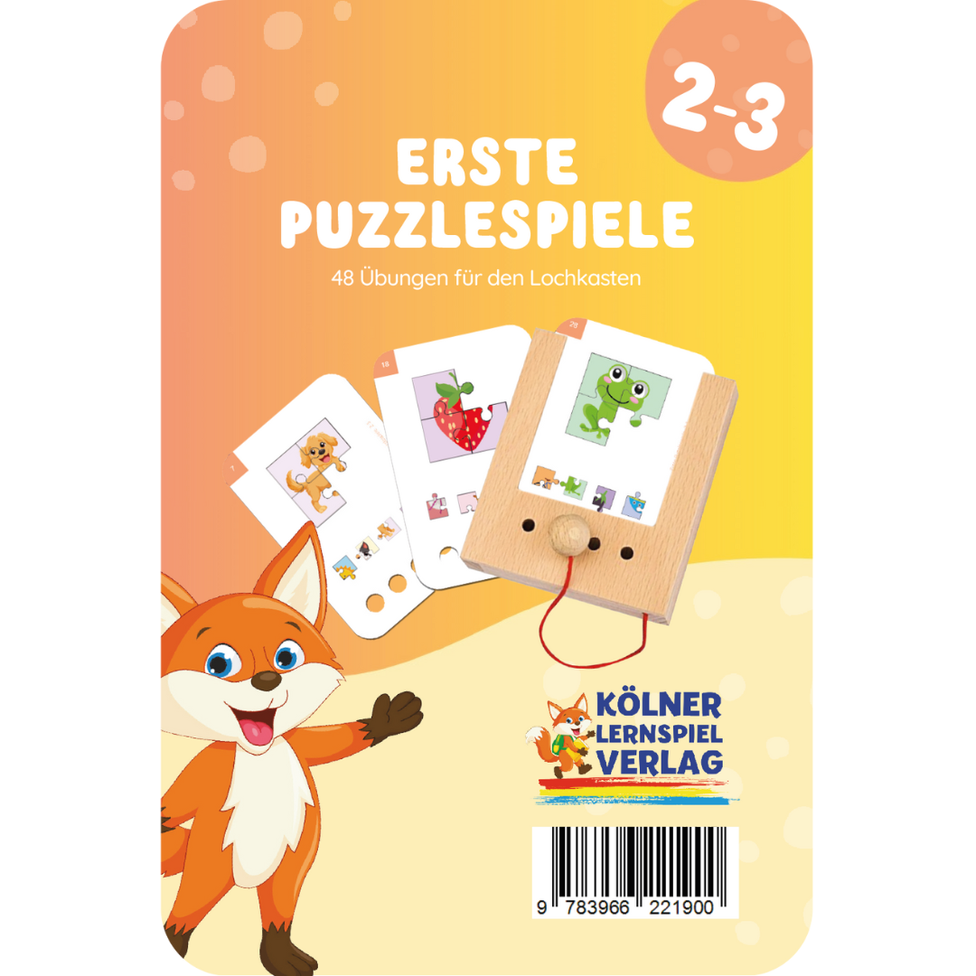 Kiegészítő kártyacsomag kirakó témában 2-3 éves kortól a Puncho fa tanulódobozhoz német és angol nyelven