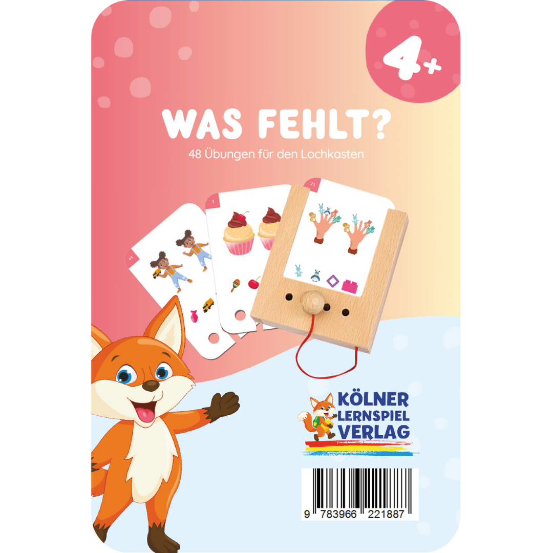 Puncho kártyacsomag Mi hiányzik? - 4 éves kortól német és angol nyelven