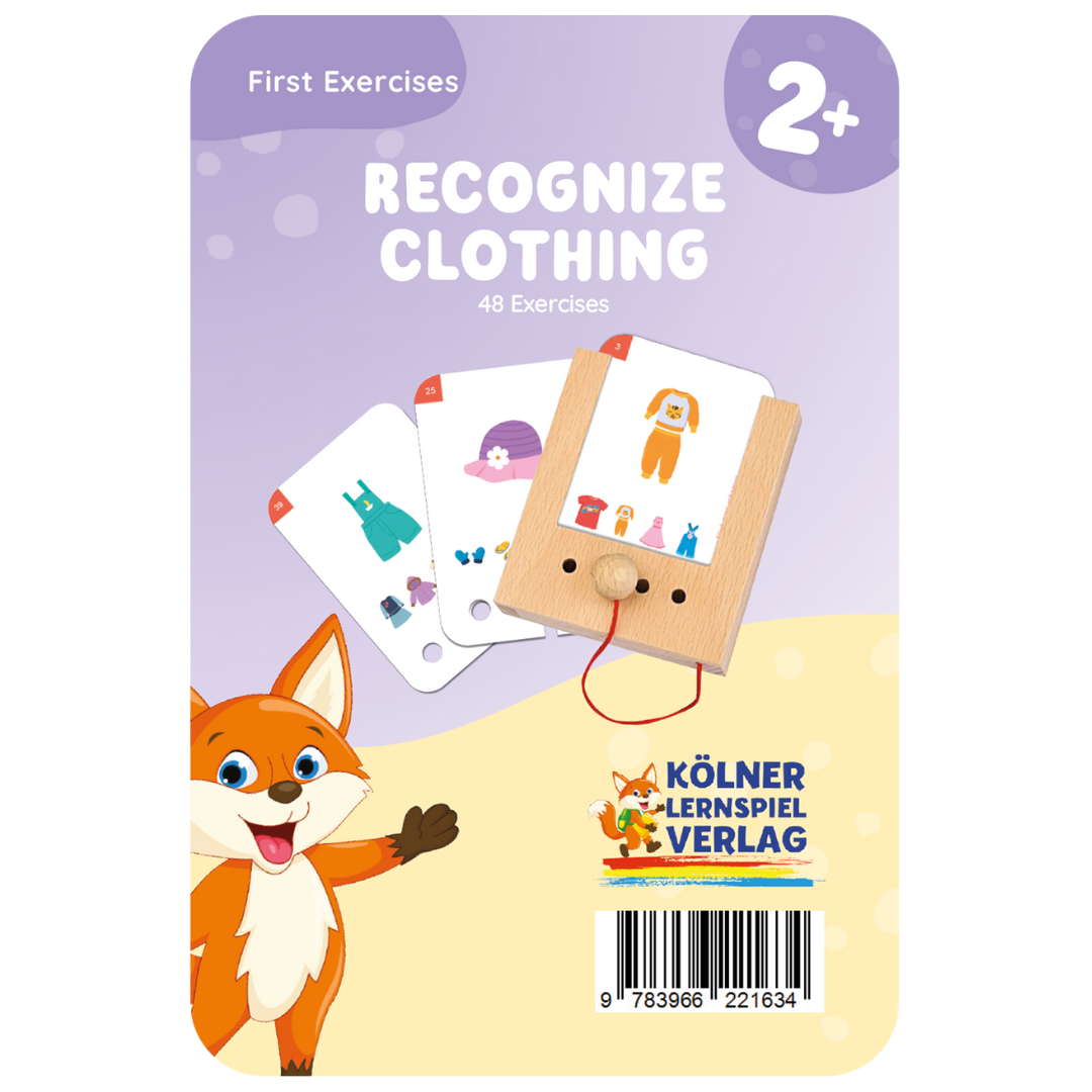 Puncho fejlesztő játék gyerekeknek fa tartóhoz - Ruházat