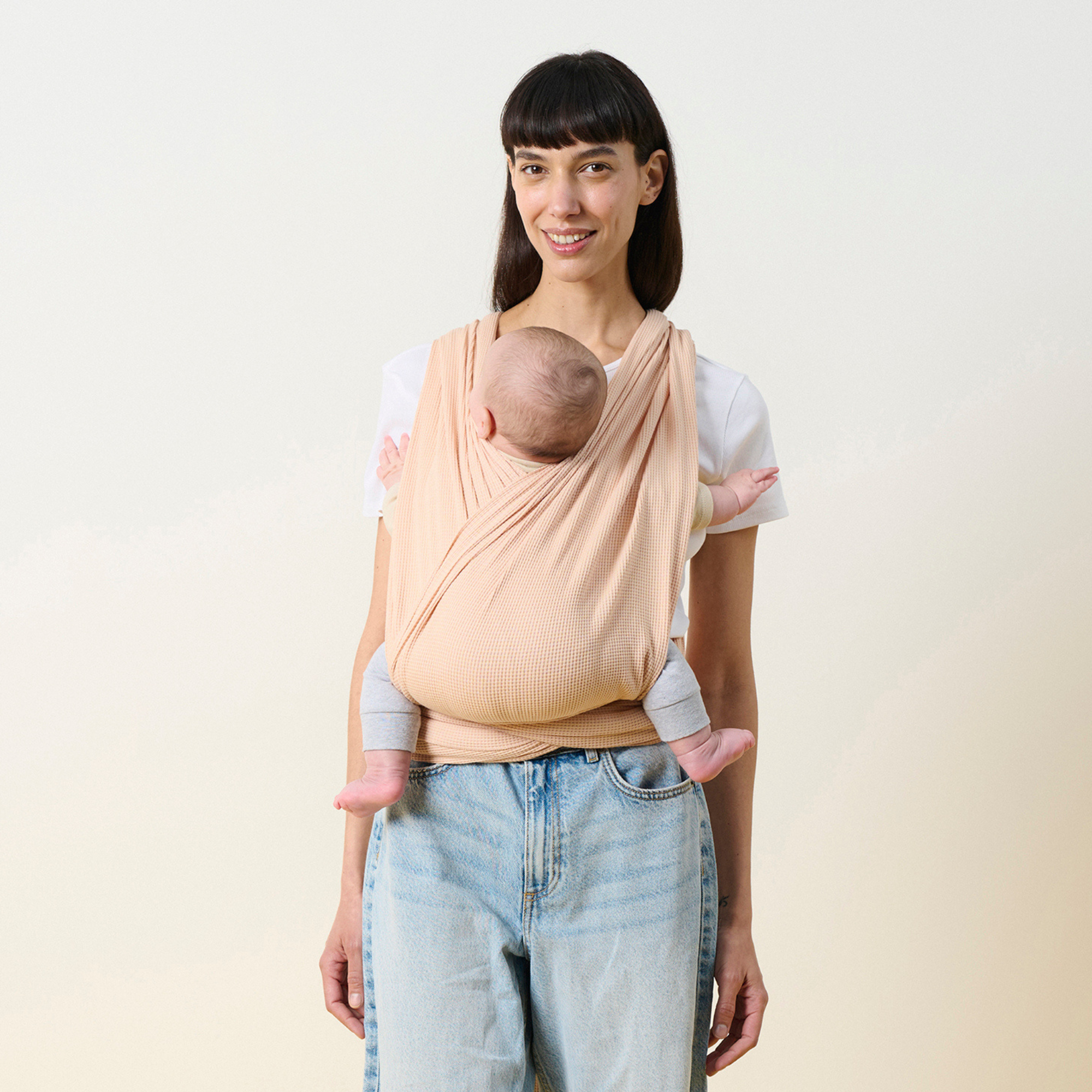 Elysé Rugalmas derékpántos kendő (Púder)