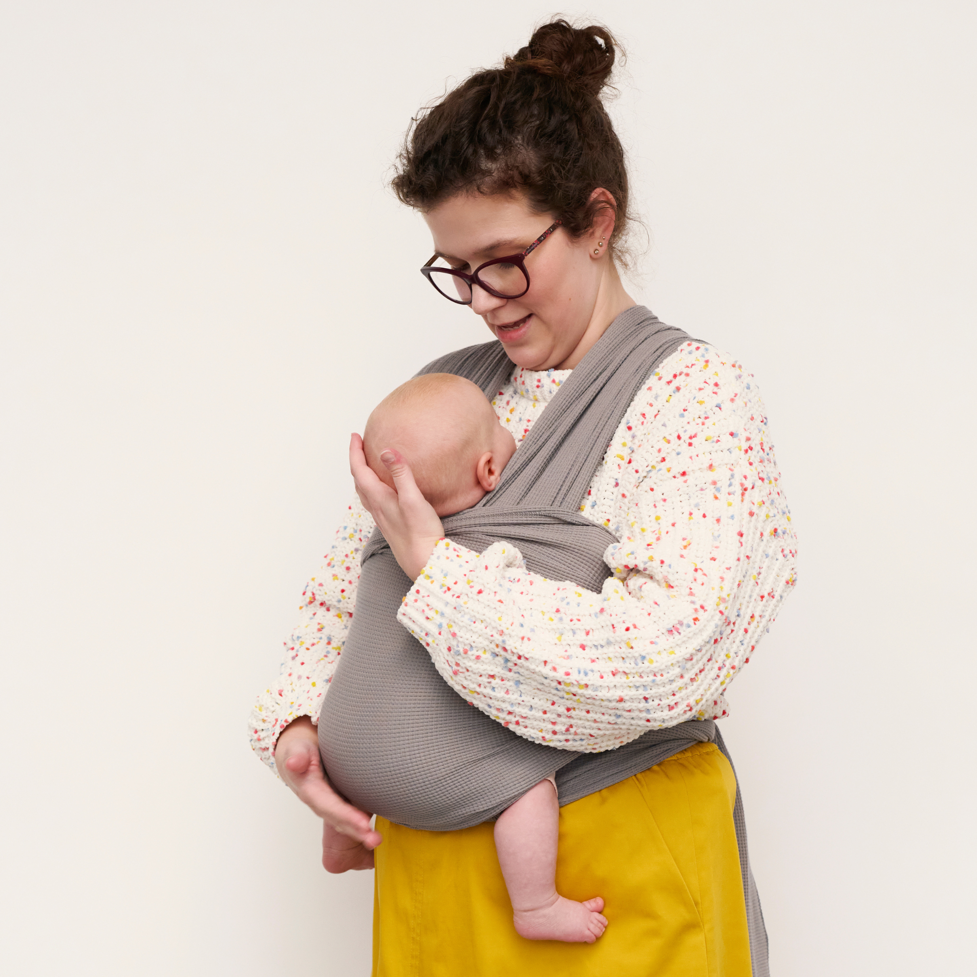 Elysé Rugalmas derékpántos kendő (Szürke)