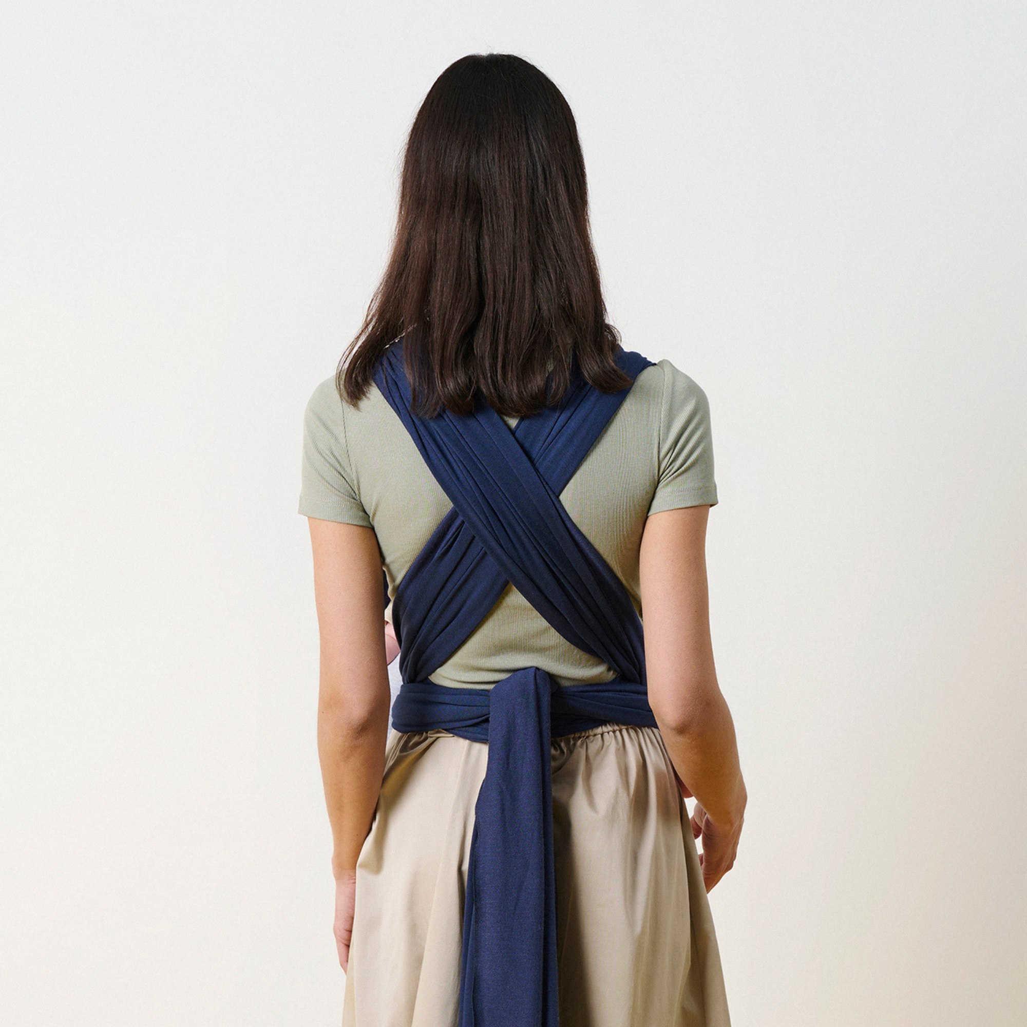 Elysé Rugalmas derékpántos kendő (Tengerész kék)