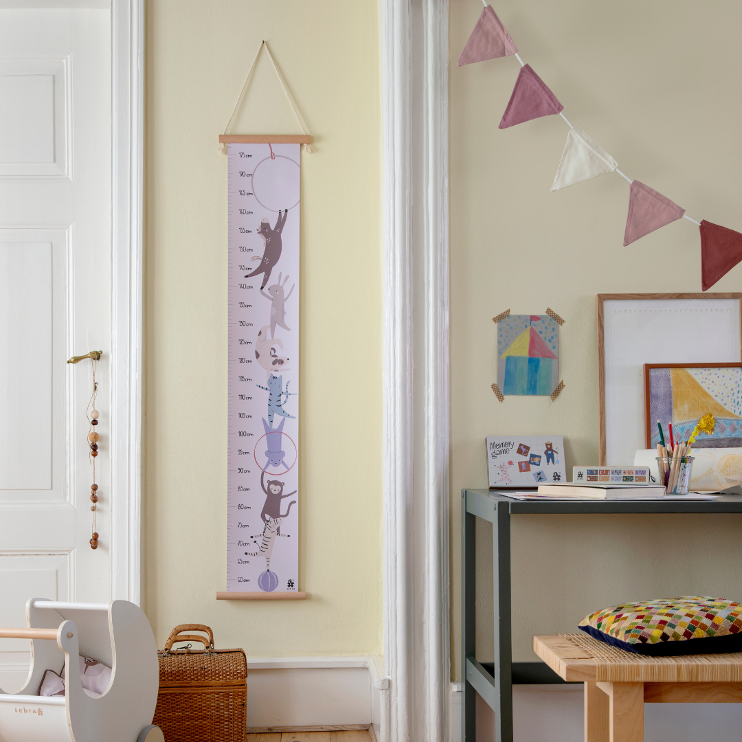 Akrobaták gyerekszoba dekoráció - magasságmérő - pippadu