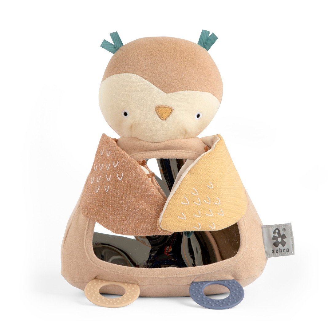 Készségfejlesztő plüss játék babáknak - bagoly forma - pippadu