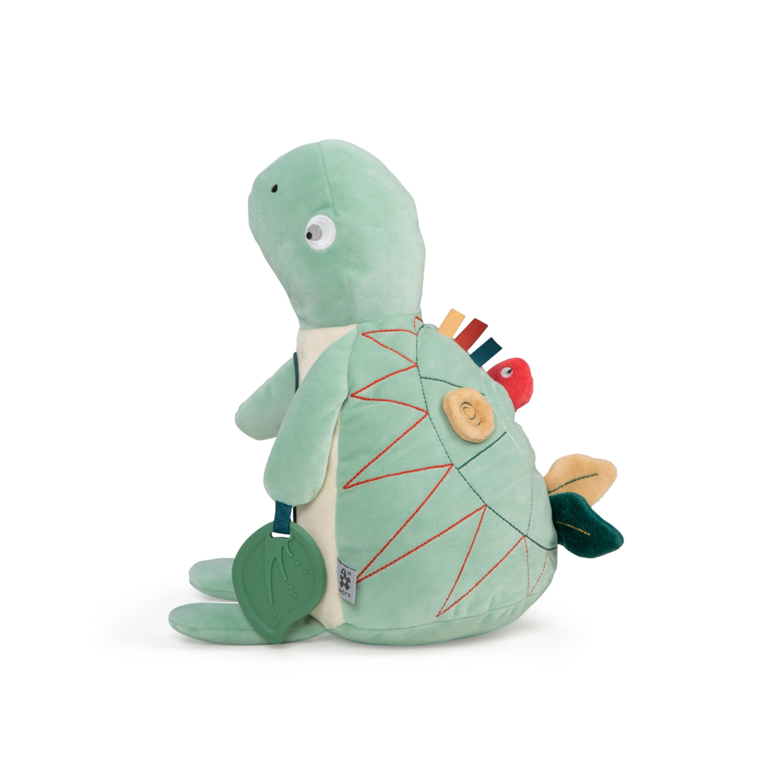 Készségfejlesztő plüss játék gyerekeknek - teknős - pippadu - Sebra