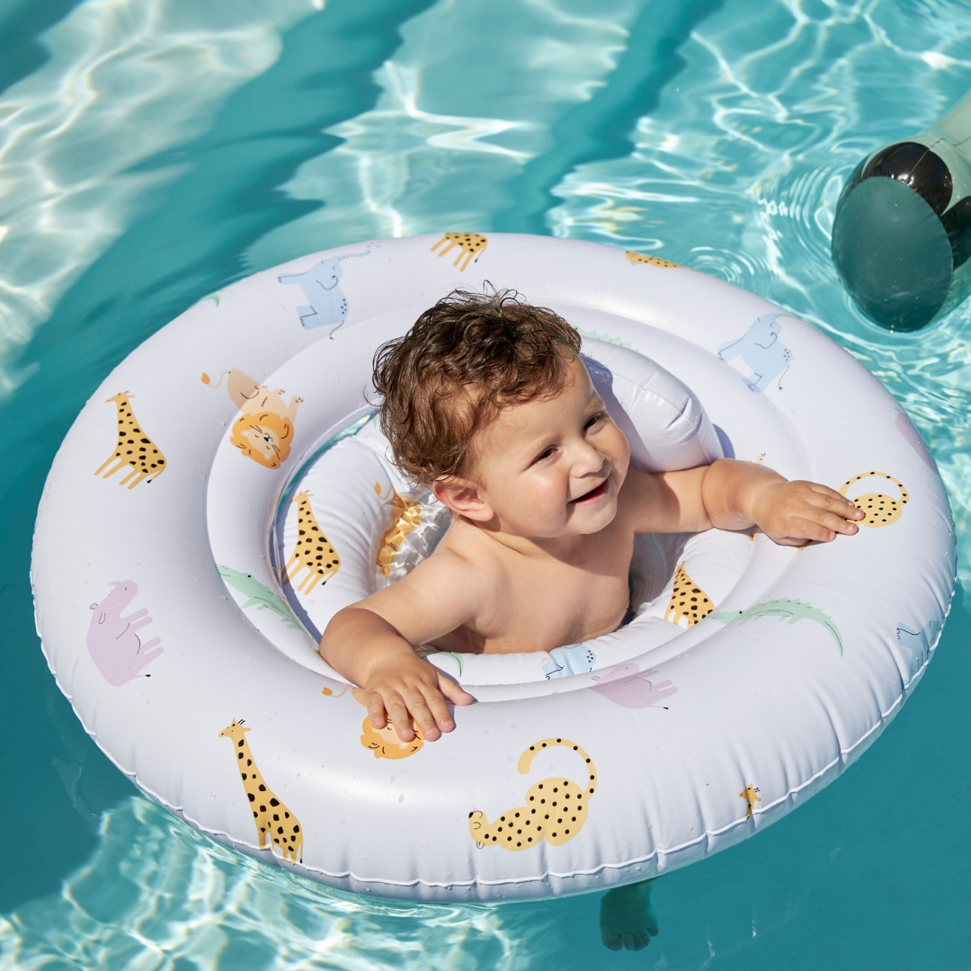 Swim Essentials baba úszógumi (0-1 év) - szafari mintás gyerekeknek