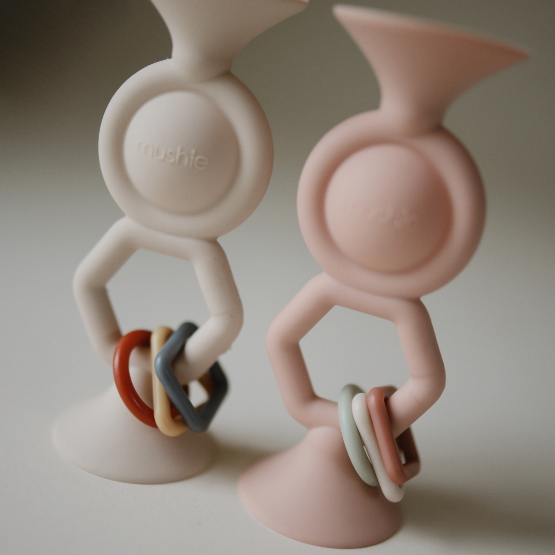 Tapadókorongos HexaPop játék - púderrózsaszín