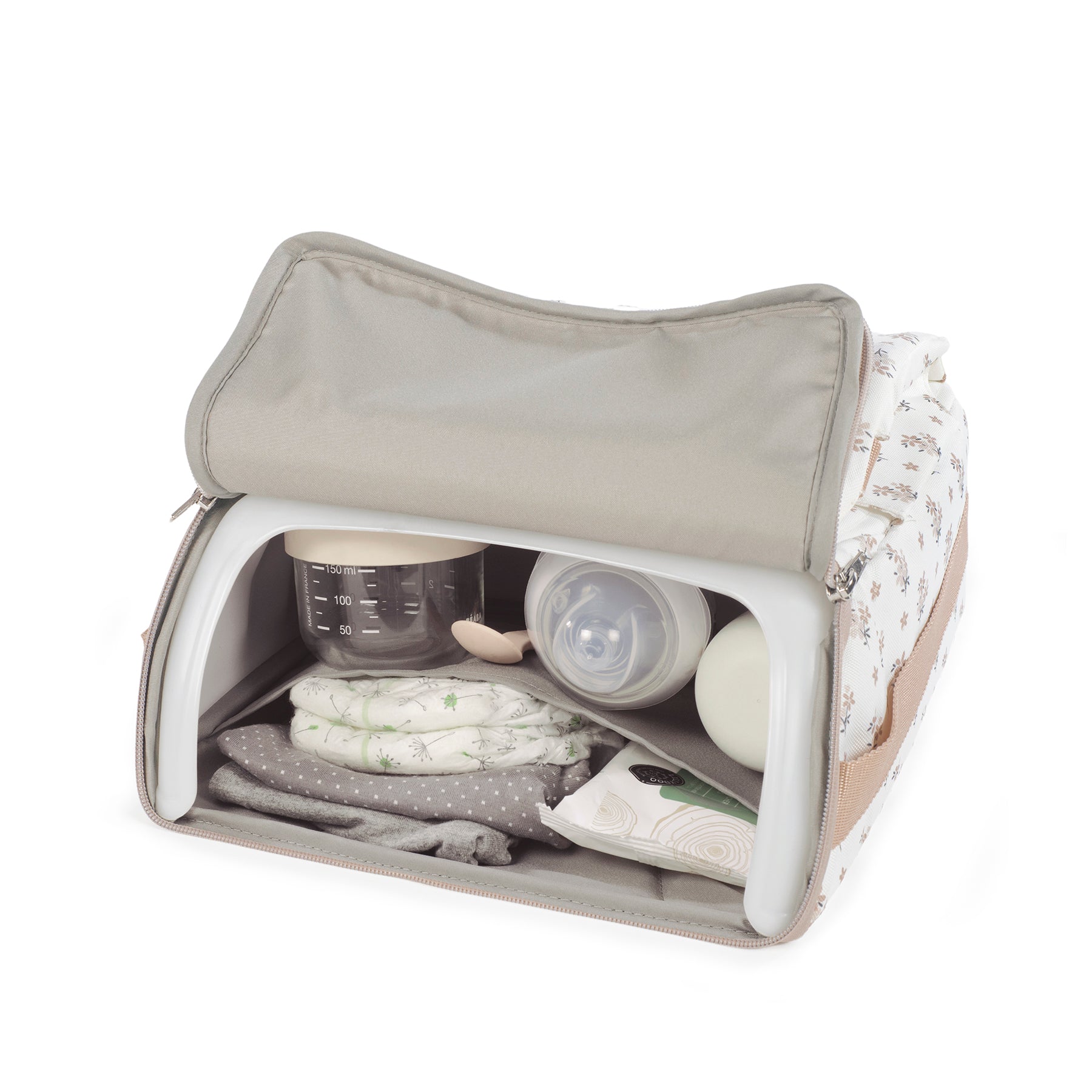 Hordozható textil székmagasító - Botton (Virágos)