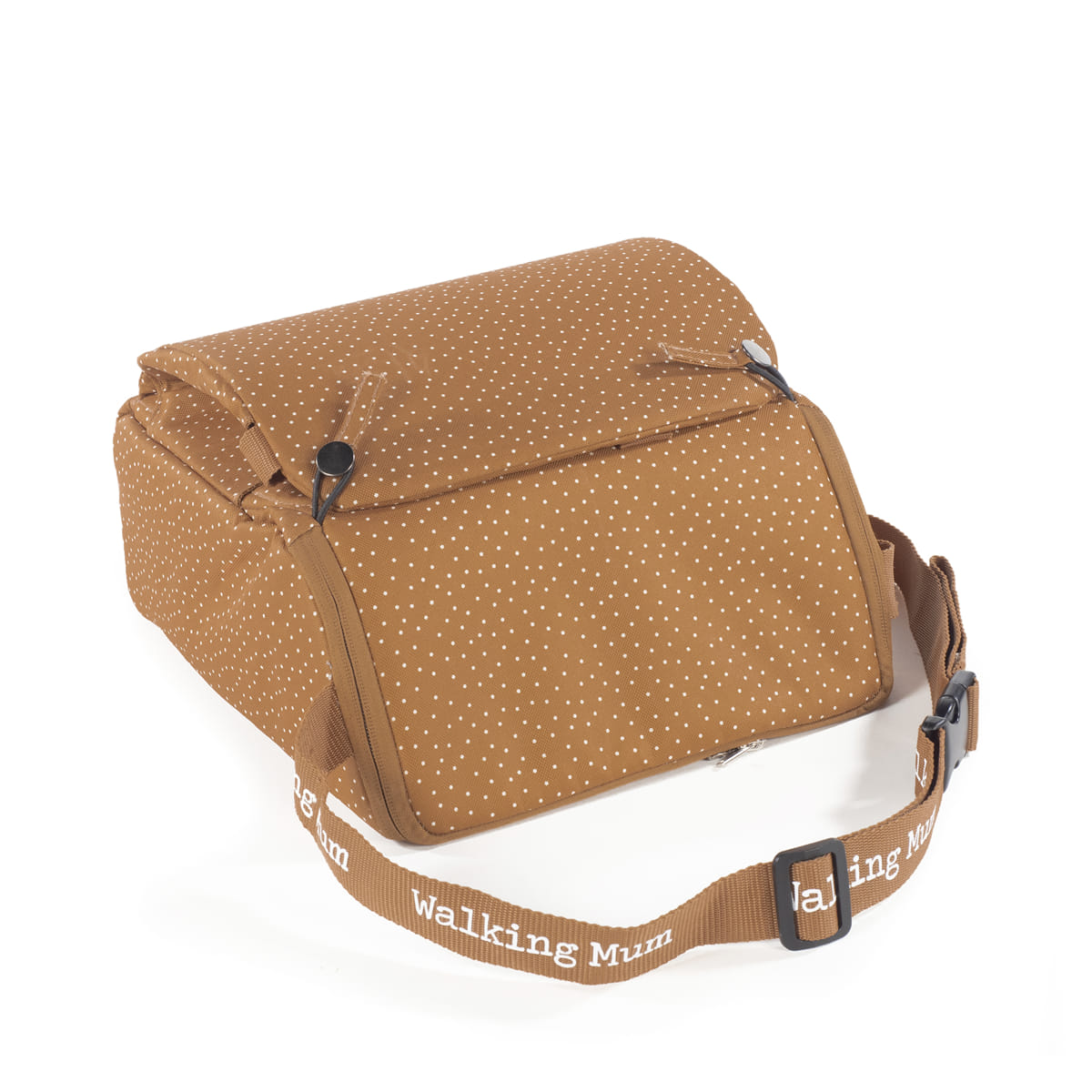 Hordozható textil székmagasító - Pöttyös (Fahéj)