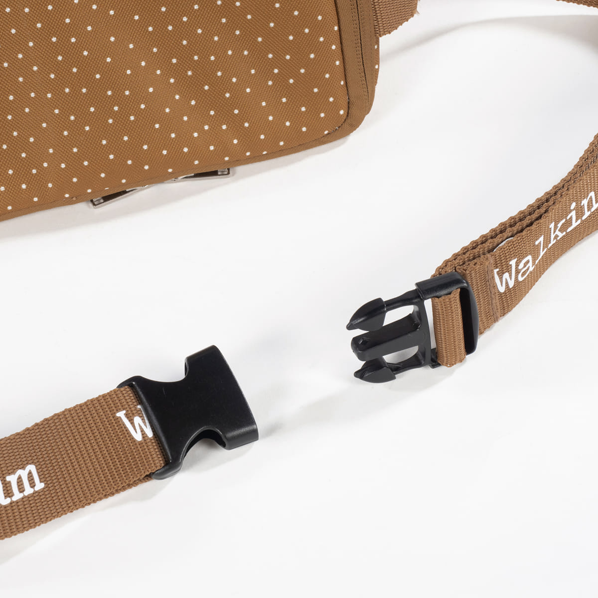 Hordozható textil székmagasító - Pöttyös (Fahéj)