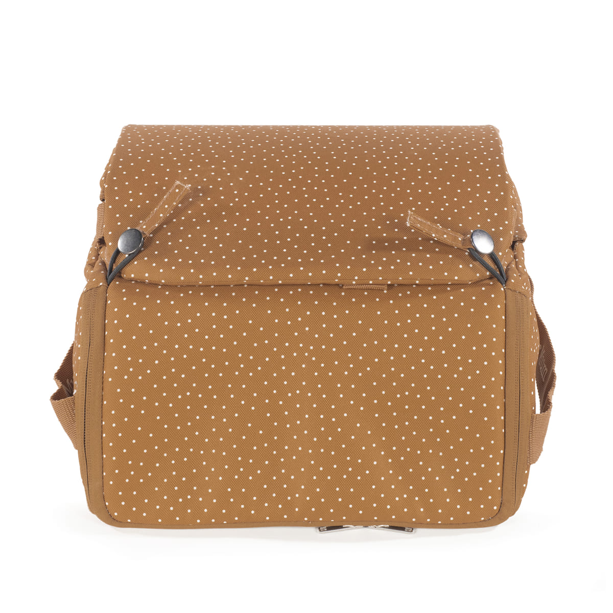 Hordozható textil székmagasító - Pöttyös (Fahéj)