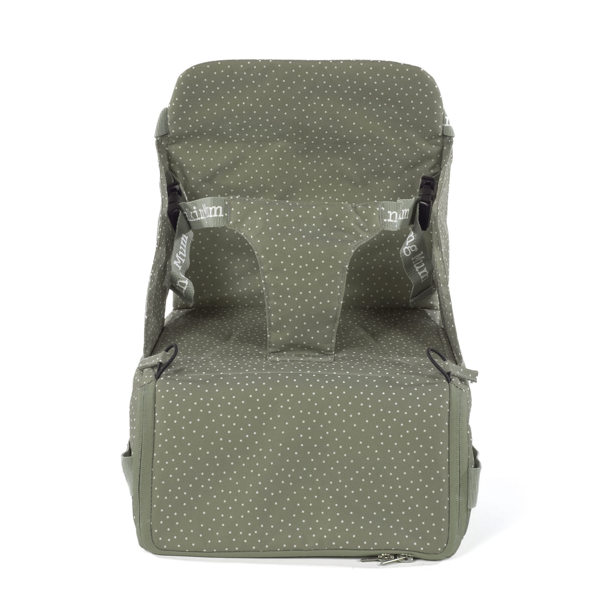 Hordozható textil székmagasító - Pöttyös (Oliva)