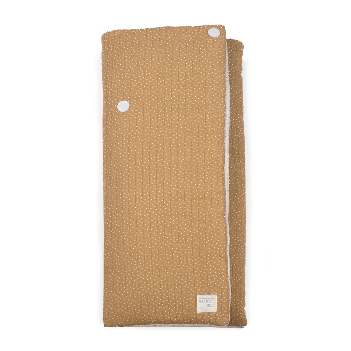 Újszülött babafészek és takaró fahéj színben, Walking Mum Pöttyös kollekció