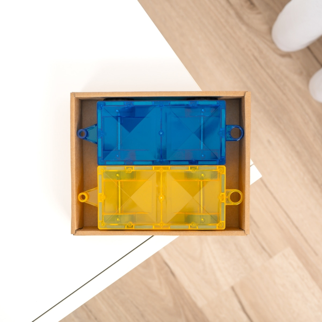 Connetix mágneses építőjáték (szivárvány) - Car Pack (2 db) doboz