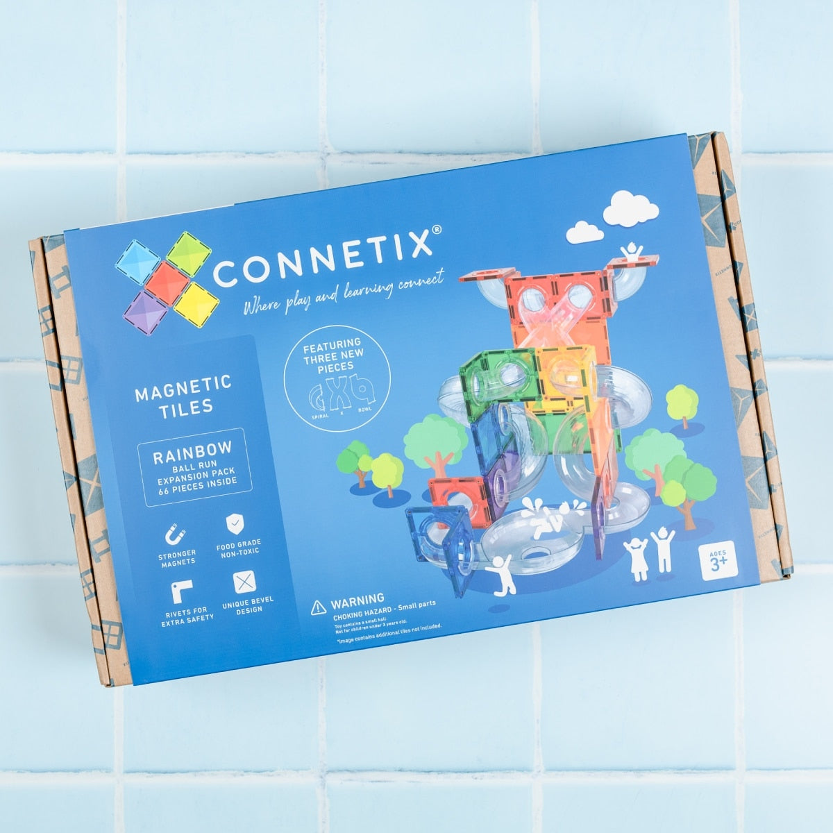 CONNETIX mágneses golyópálya kiegészítő készlet 66 db elemmel