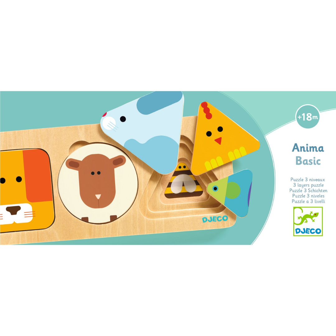 Formaillesztő, formaberakó - Mini-logika, AnimaBasic játék a Djeco márkától