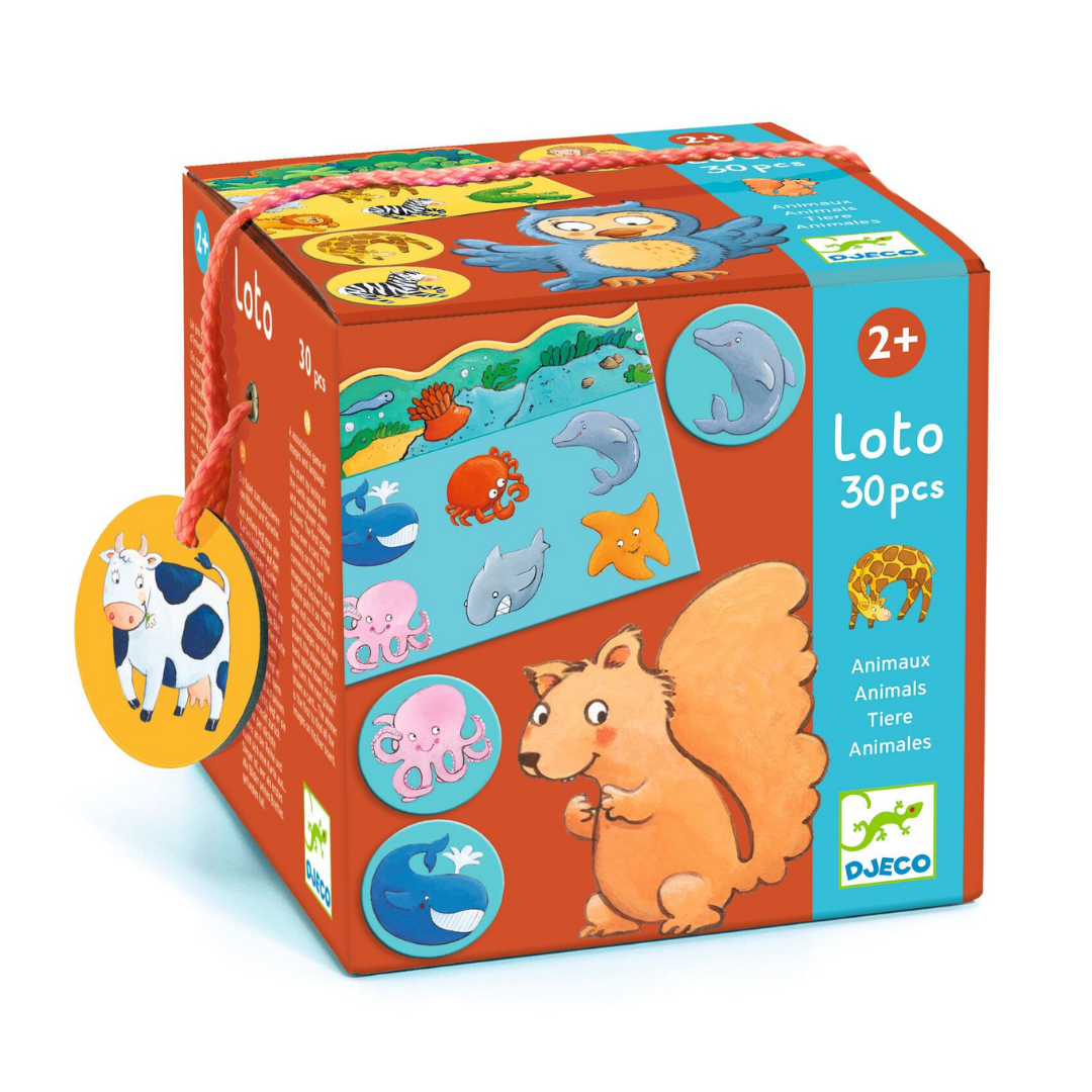 Djeco Állatok élőhelye képes lottó doboza