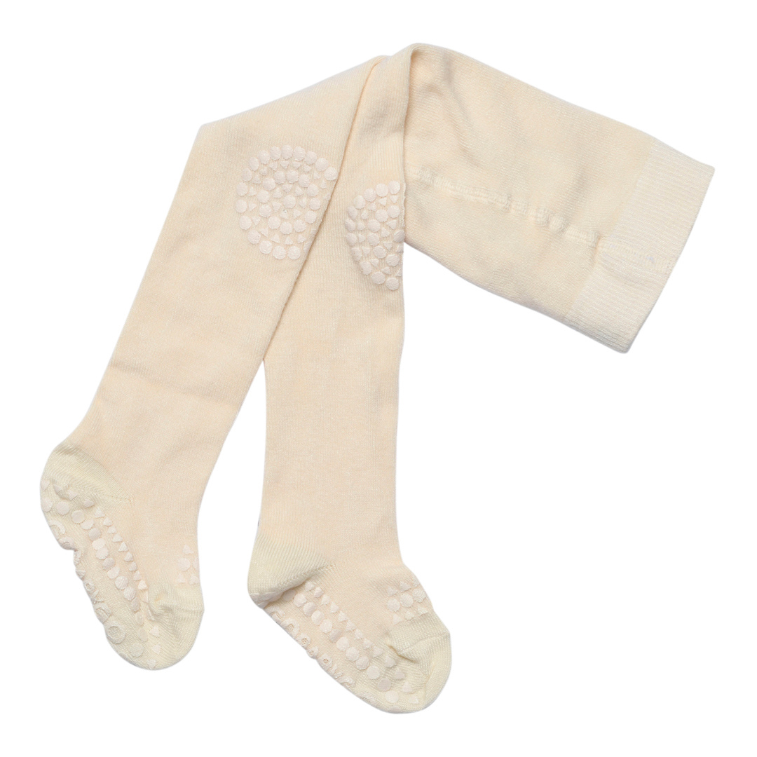 GoBabyGo csúszásgátlós harisnyanadrág - krémfehér