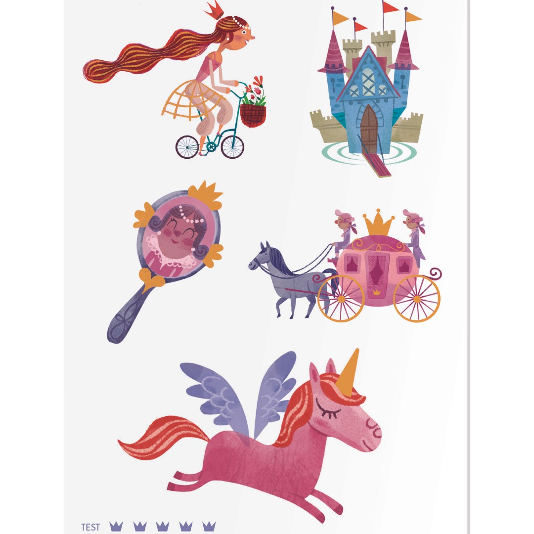 Londji gyerek tetoválás hercegnő mintával - Pippadu