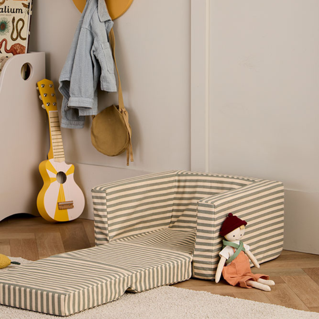 Kid's Concept kinyitható fotel (csíkos)