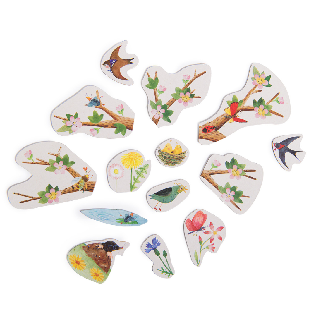 Moulin Roty - Évszakok mágneses naptár - Kiskertem