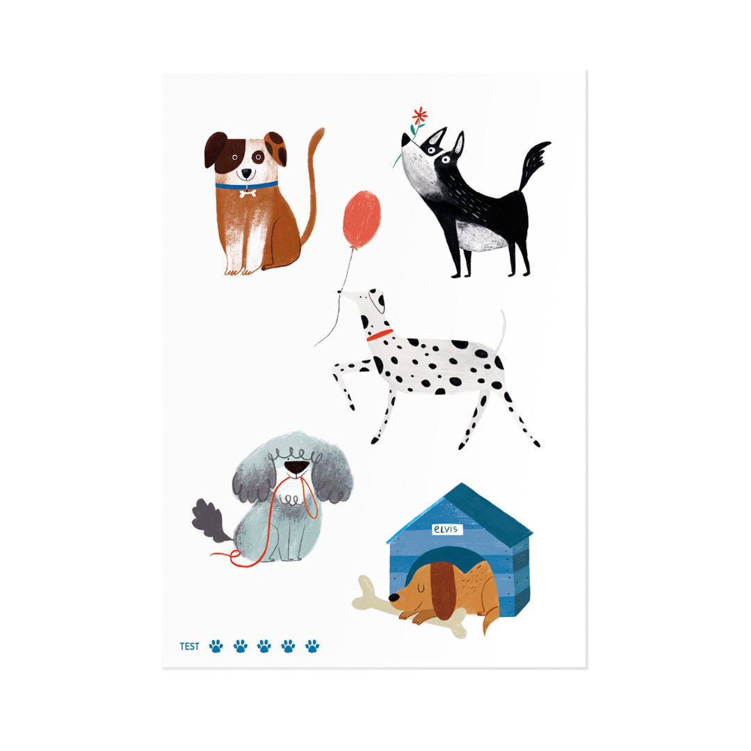 londji- gyerek tetoválás kutyák- Pippadu