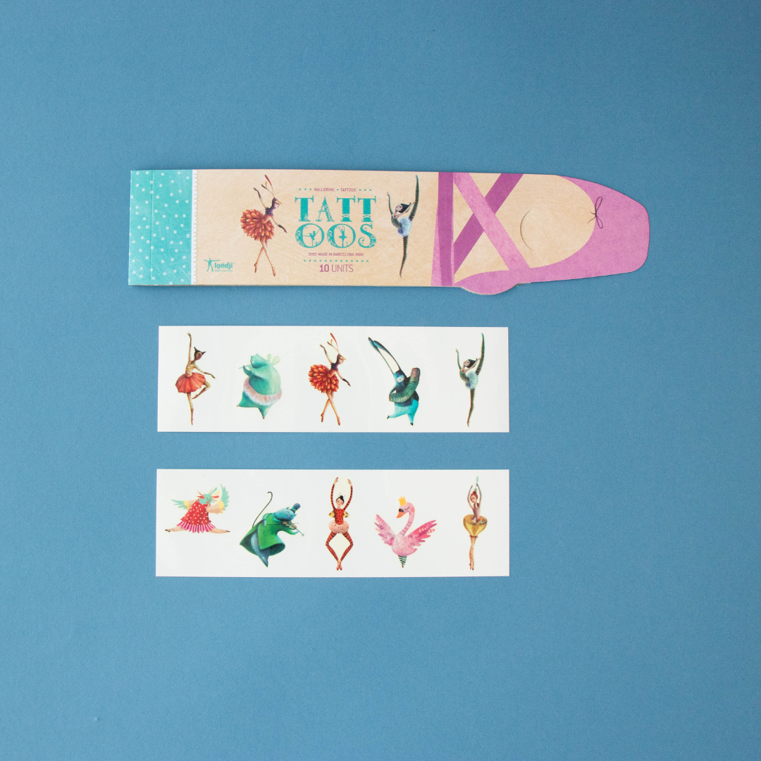 londji - Gyerek tetoválás - balerina - Pippadu - kibontva