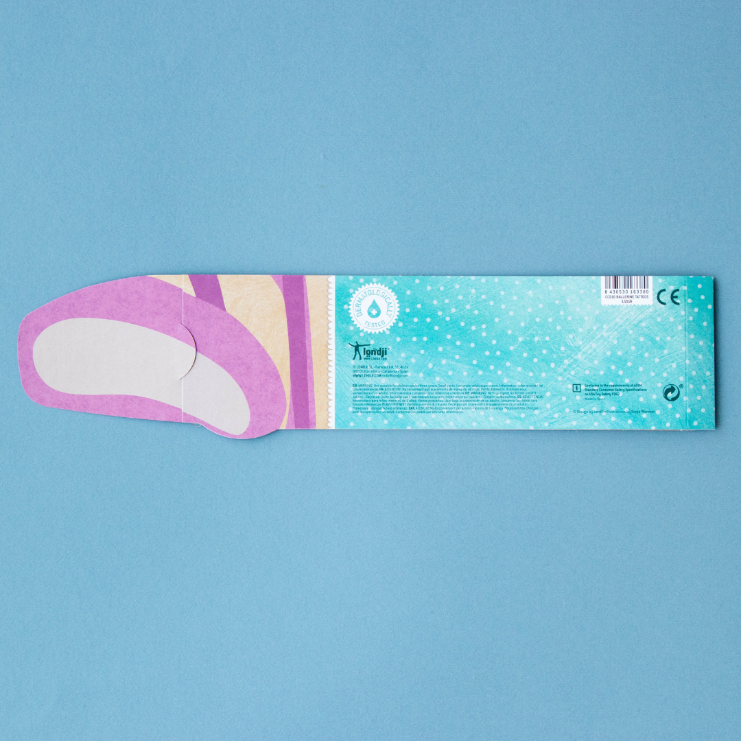 Balerina bőrbarát gyerek tetoválás - Pippadu