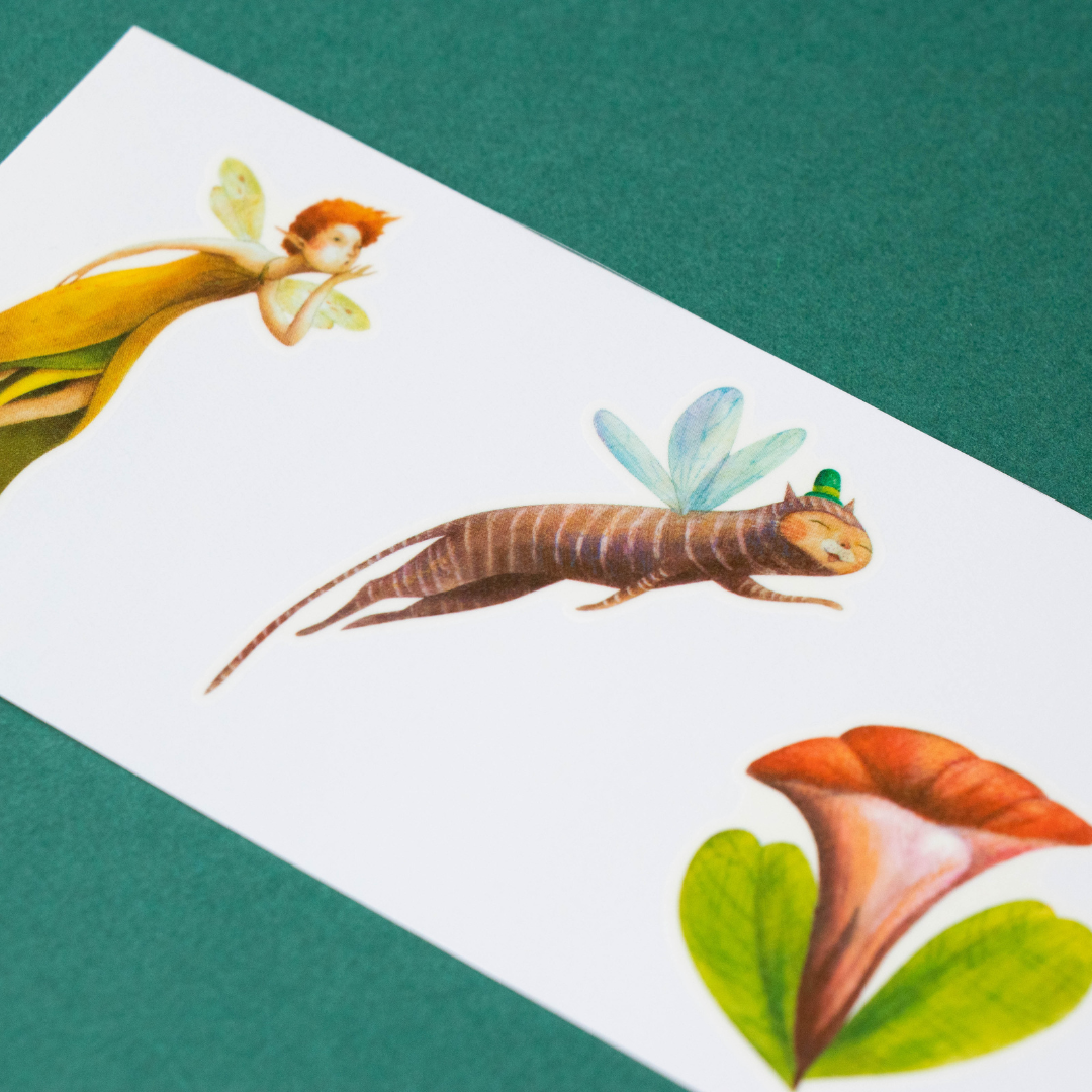 londji- Gyerek tetoválás közelről virág, tündér - Pippadu