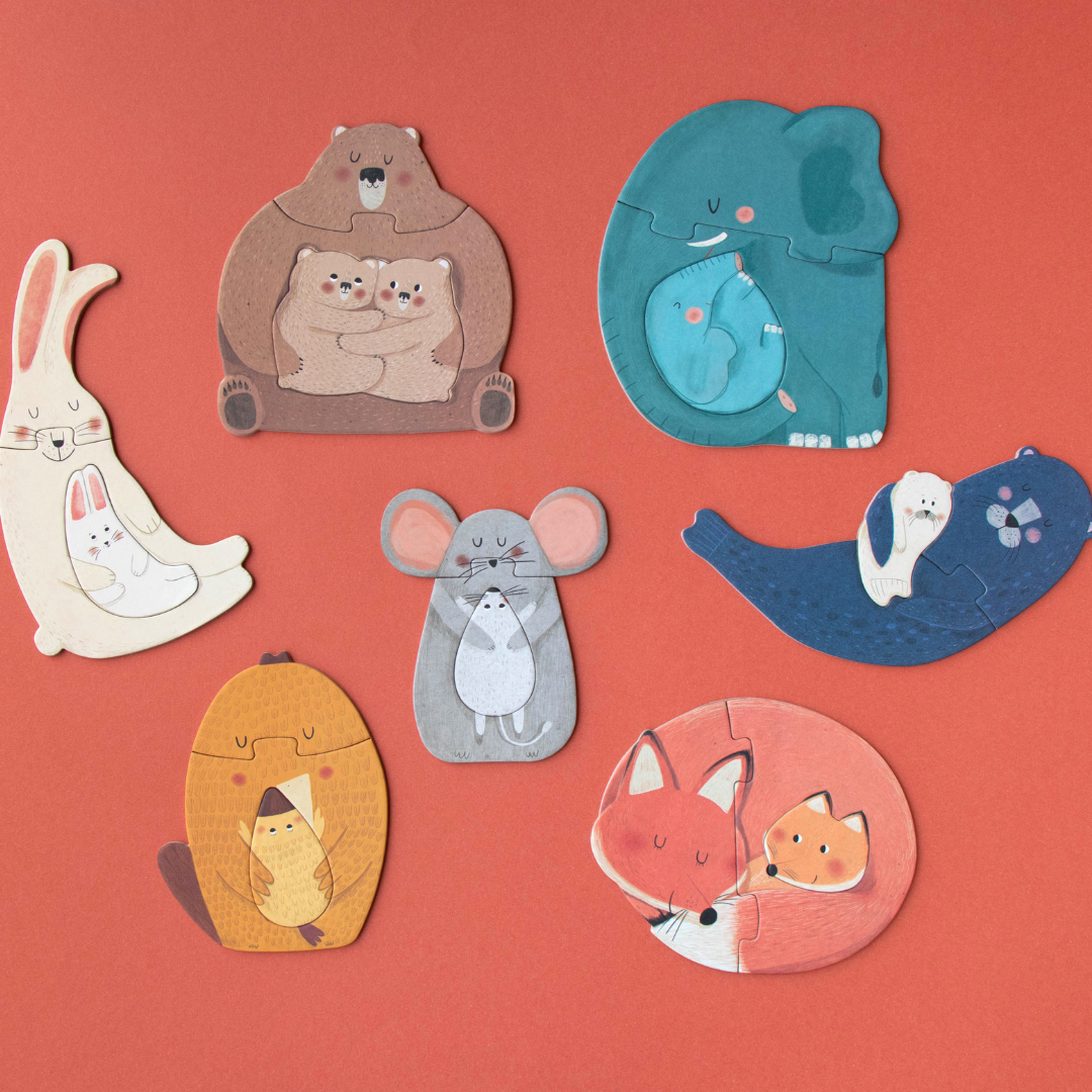 londji - Puzzle - Mama ölelő karjaiban