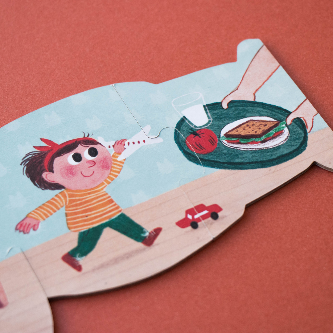 Londji gyerekjáték kétoldalú kirakó - Pippadu