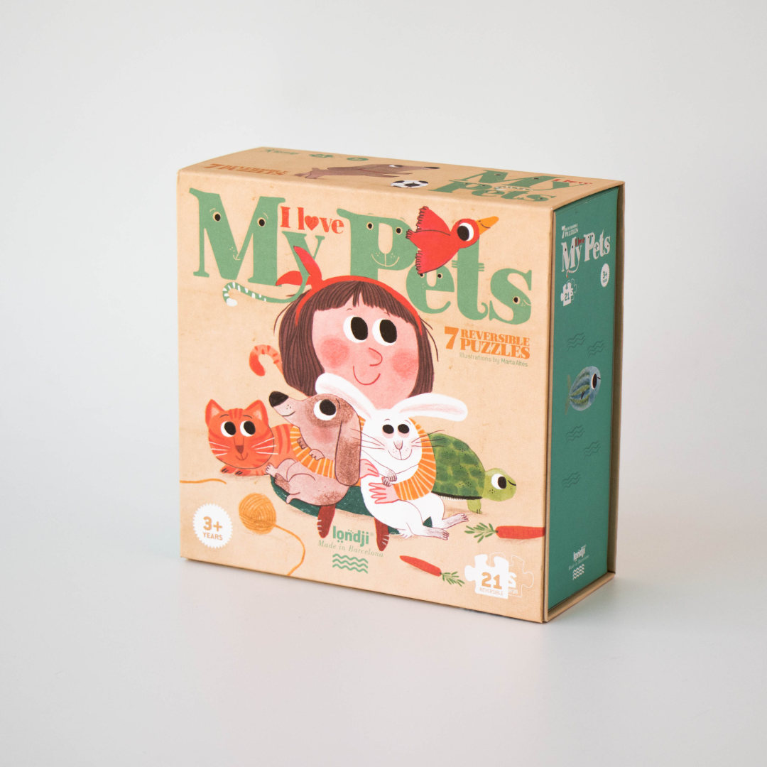 Londji Szeretem az állatok puzzle játék gyerekeknek 3 éves kortól - Pippadu