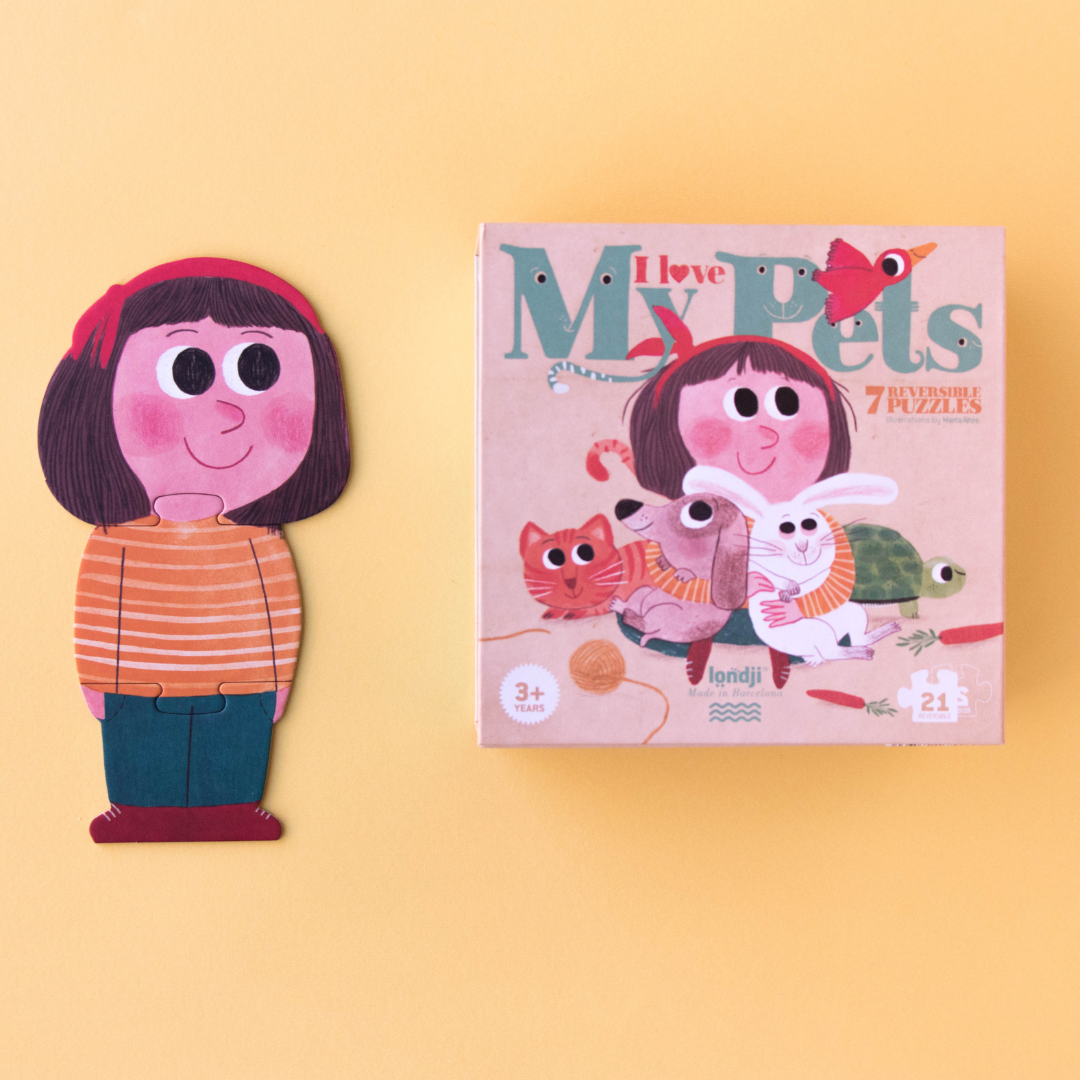 Szeretem az állatok Londji kirakó játék gyerekeknek 3 éves kortól - részlet - Pippadu