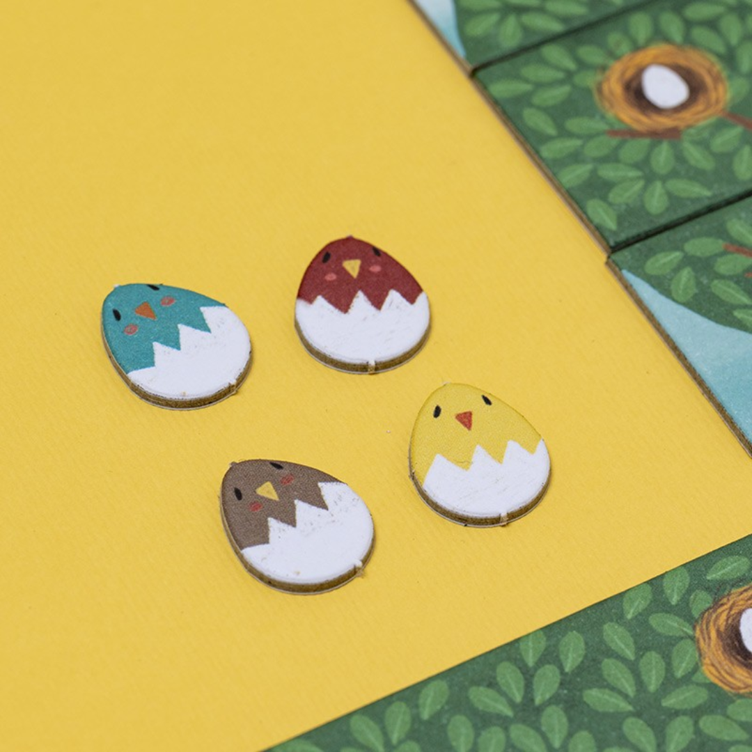 Kikelő kiscsibék a Londji Csip, csip mini társasjátékban