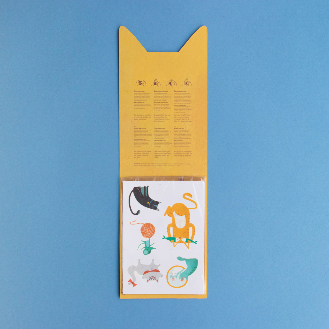 Cica mintás cuki tetoválás gyerekeknek 3 éves kortól - Pippadu