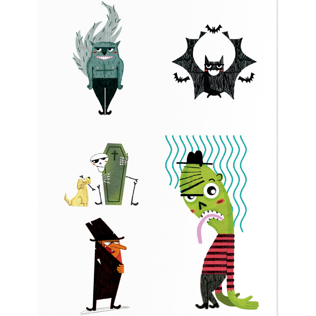 londji gyerek tetoválás halloween Pippadu