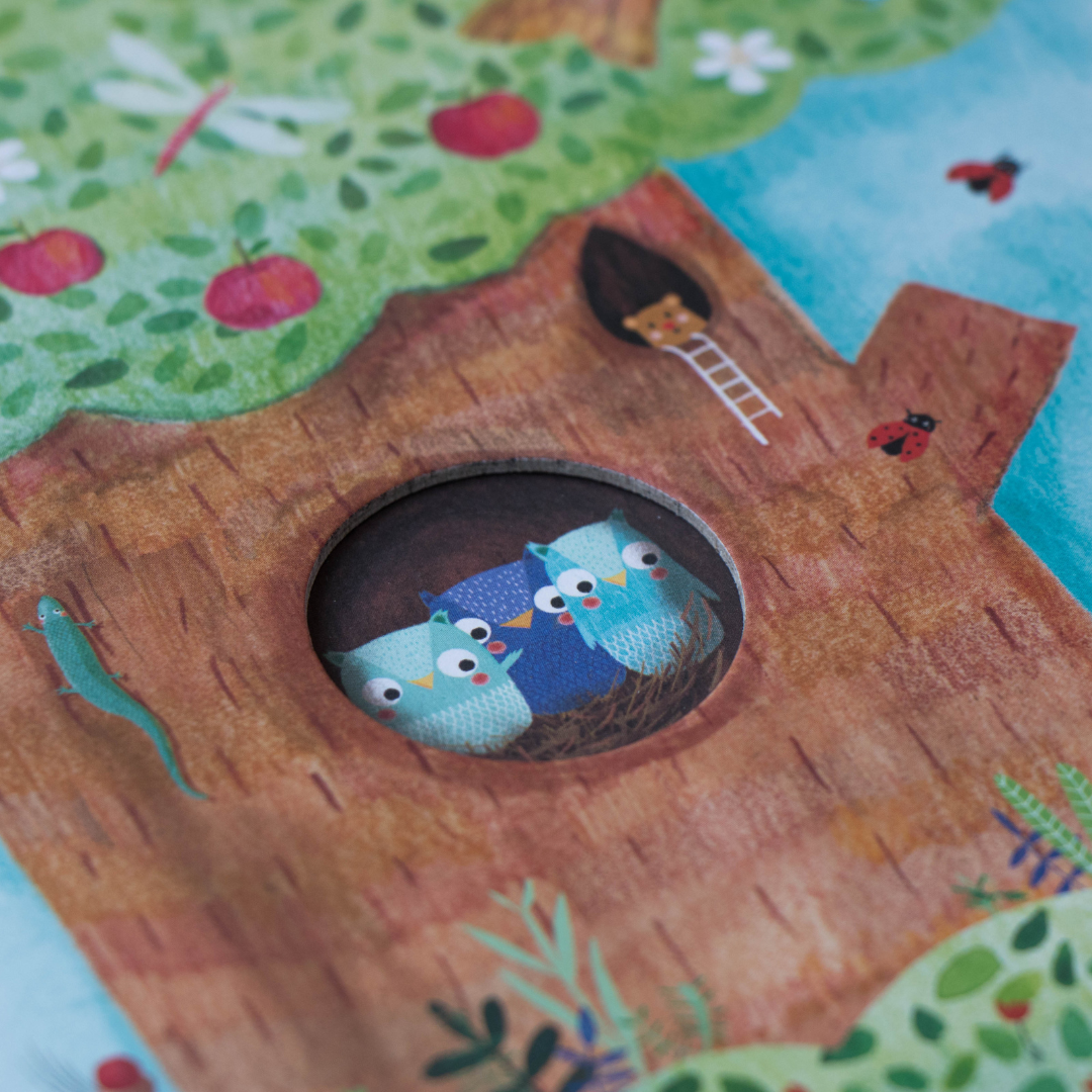 Kis madarak a fészekben - Kirakó játék gyerekeknek 3 éves kortól a londji márkától - Én kis almafám - Pippadu