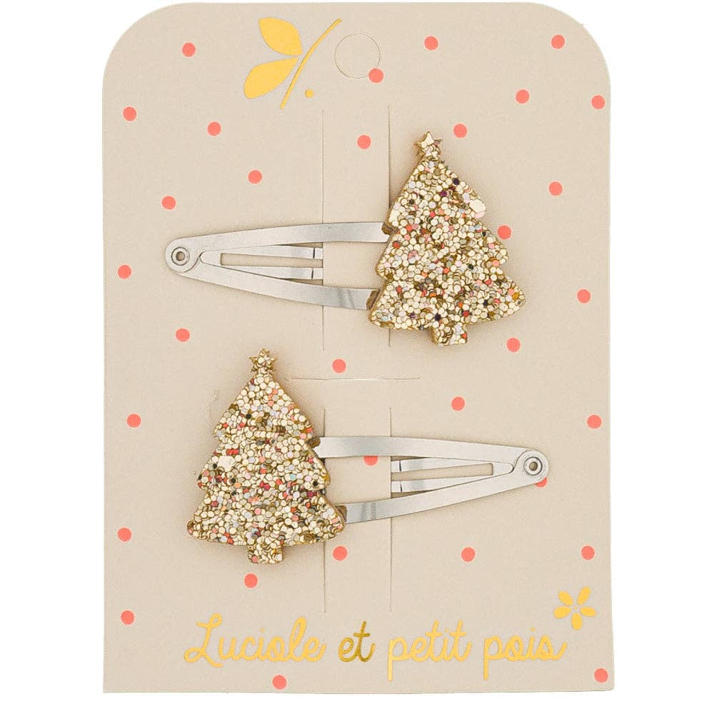 Luciole et Petit Pois hajcsat - arany fenyő (2 db)
