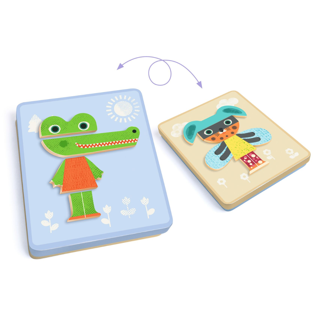 Djeco mágneses képkirakó játék állatokkal