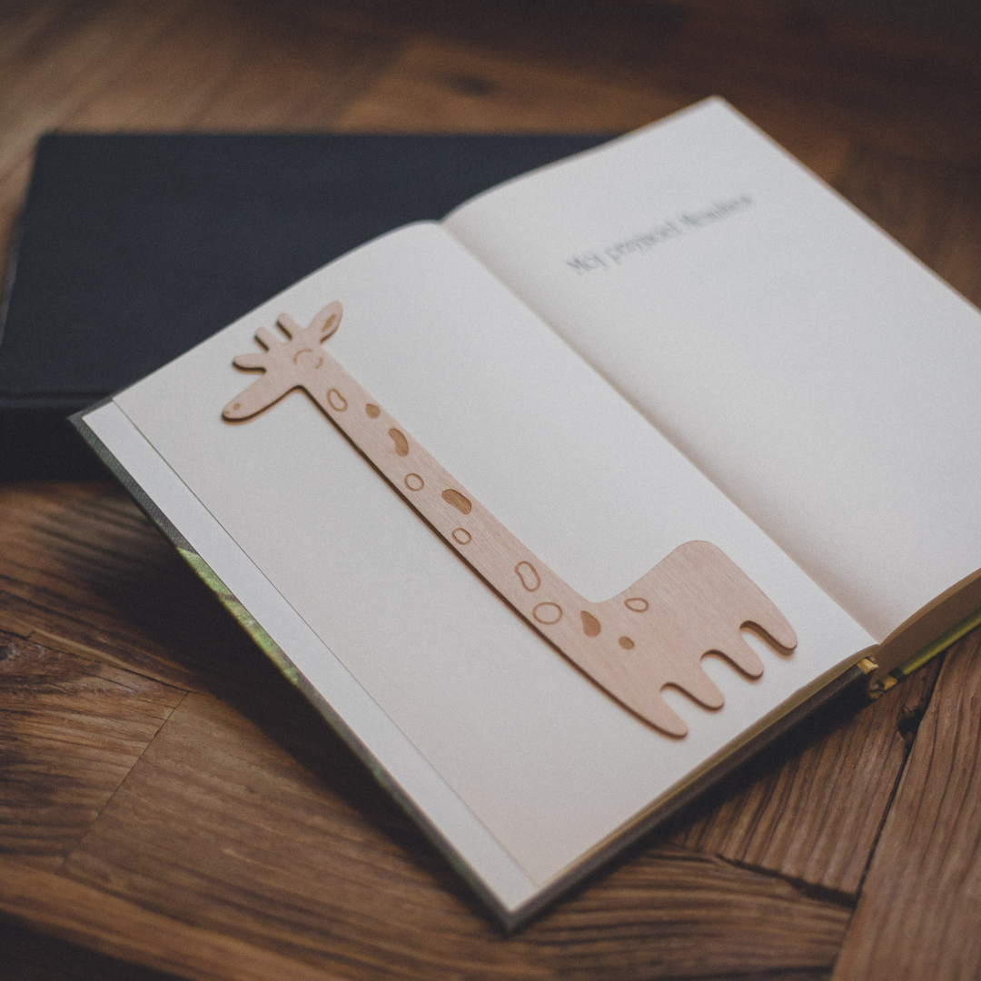 Fa könyvjelző - Zsiráf