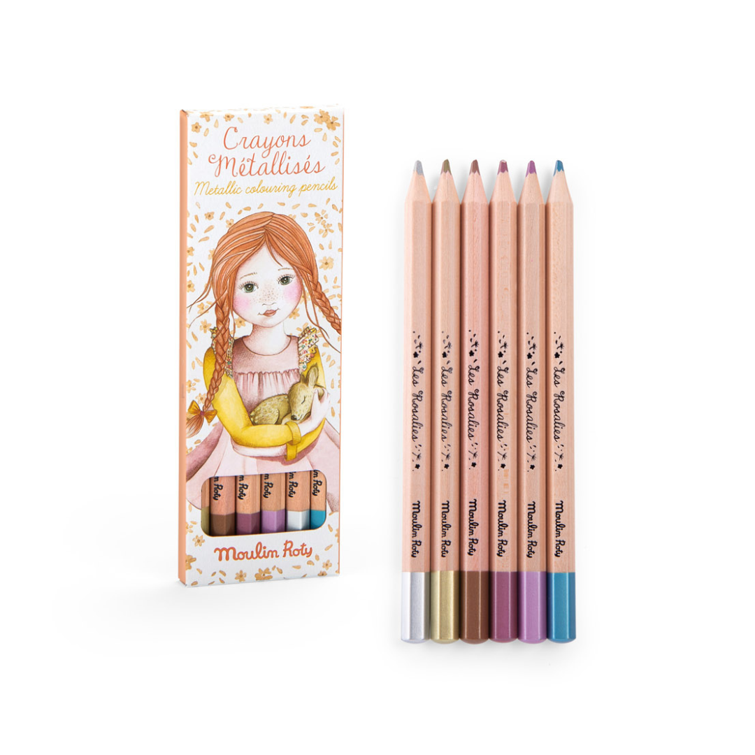 Moulin Roty színesceruza készlet - Rózsababák