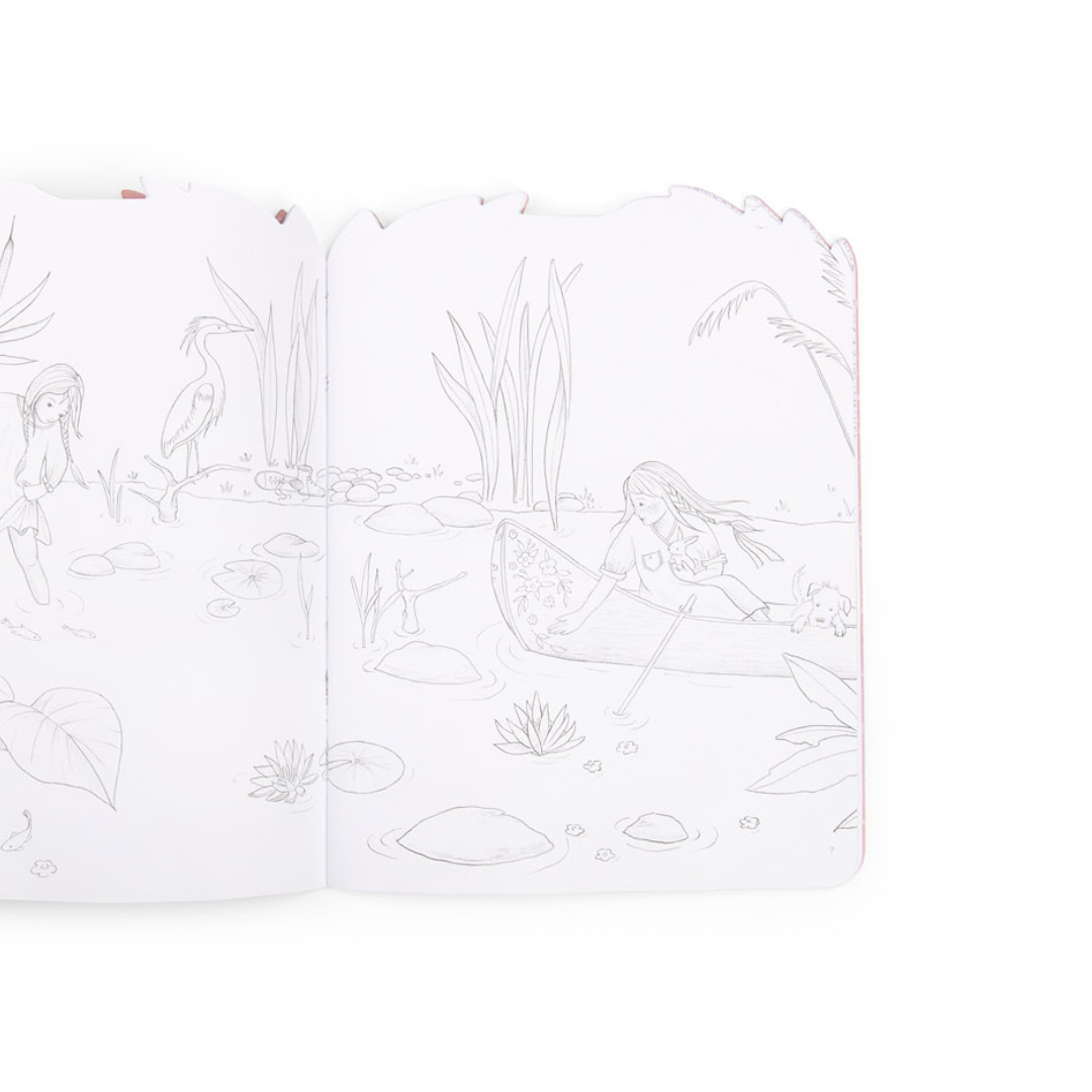 Moulin Roty matricázó és színező album - Rózsababák