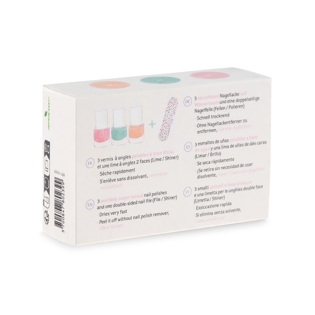 Namaki Nyári hangulat gyerek körömlakk szett csomagolása hátulról