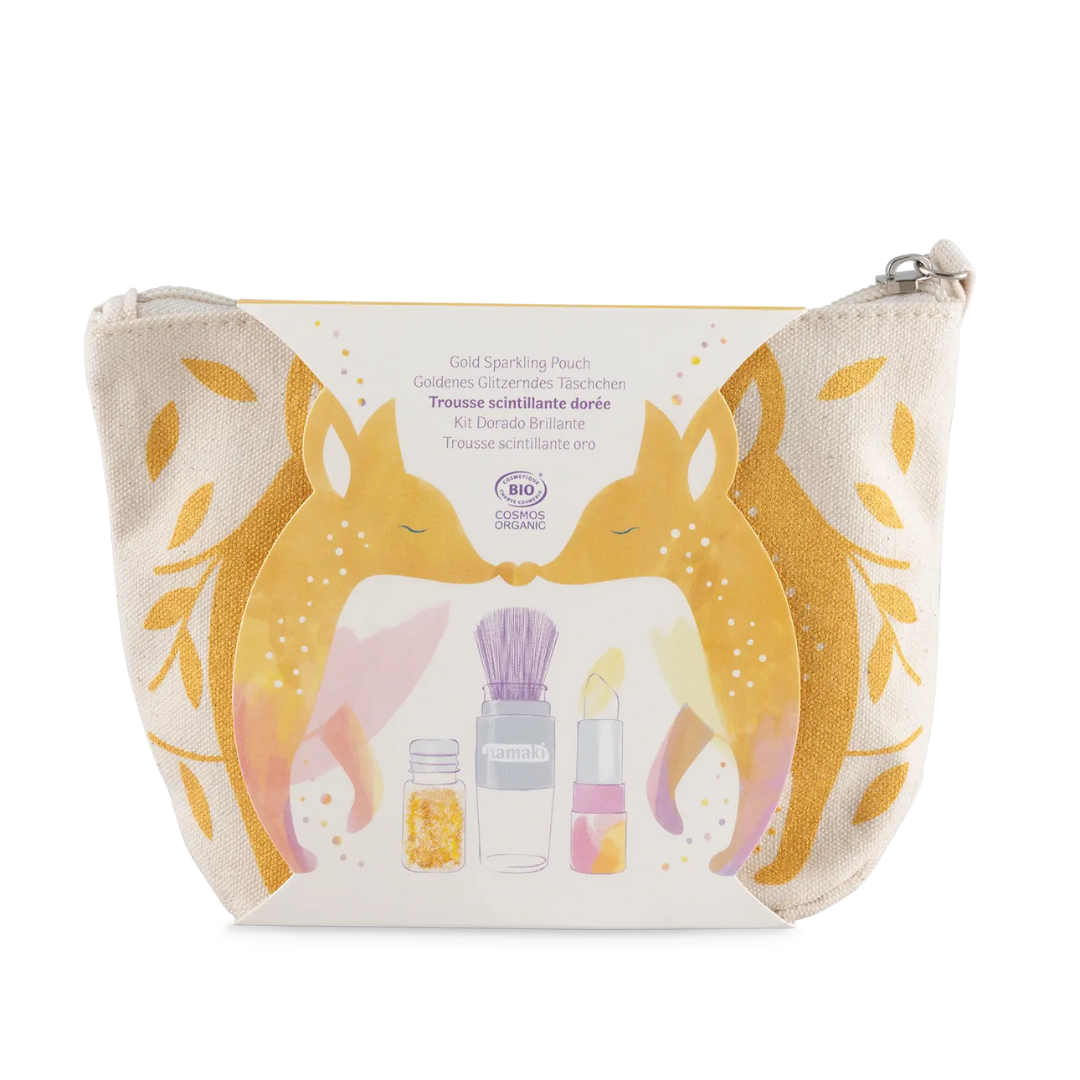 Namaki Csillámróka neszesszer arany színben