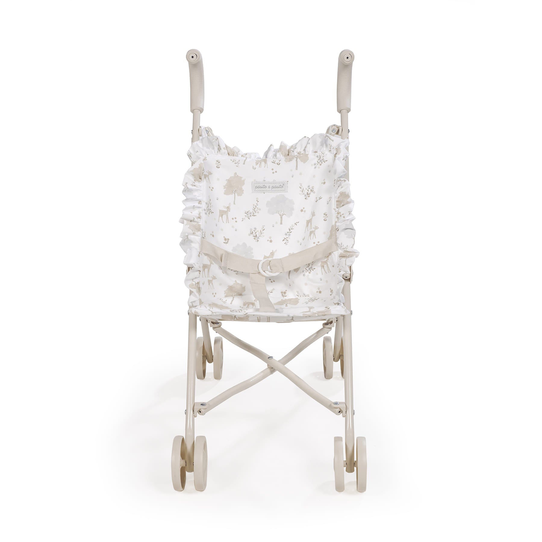 Játék babakocsi a Nara kollekció őz mintáival a Pasito a Pasito márkától