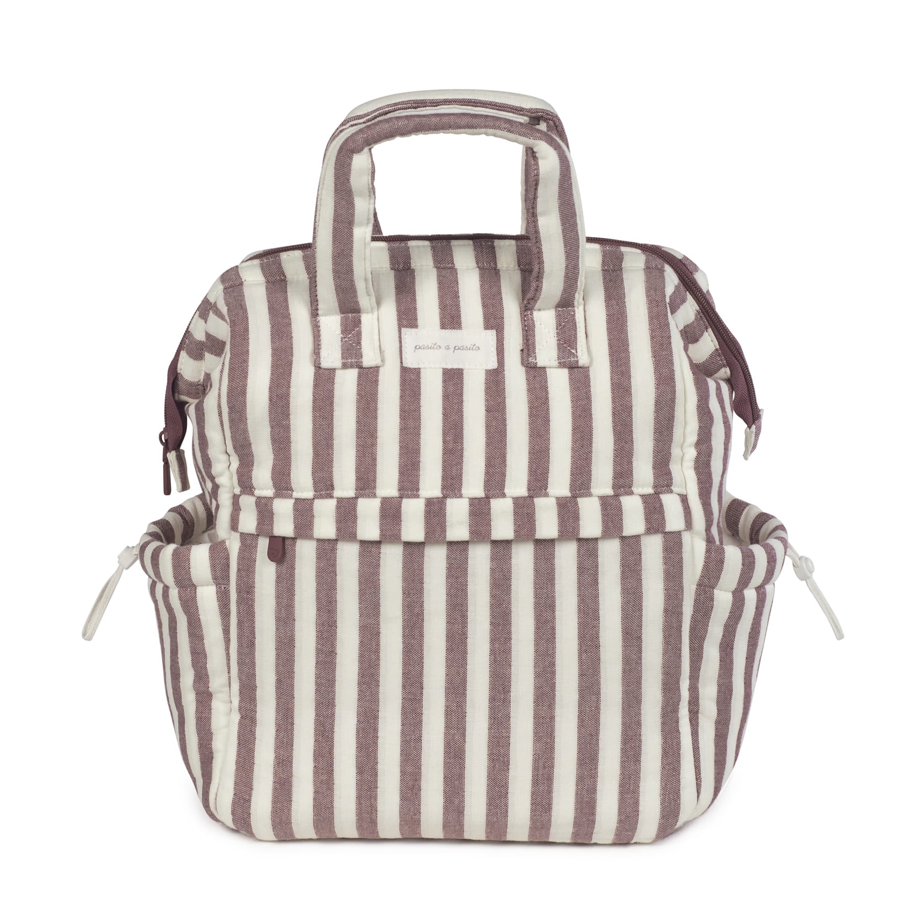 Pelenkázó hátizsák - Cherry (Csíkos)