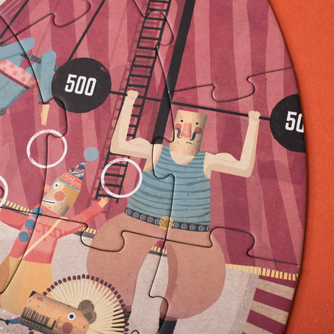 londji- lépj be a cirkuszba puzzle erőember