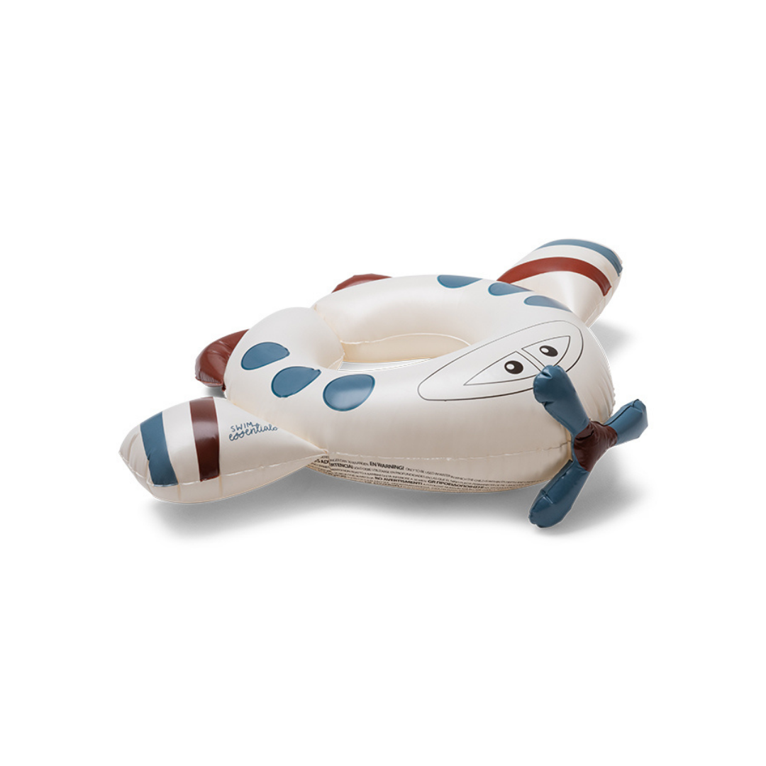 Swim Essentials repülő alakú bézs gyerek úszógumi propellerrel, 55 cm-es átmérővel.