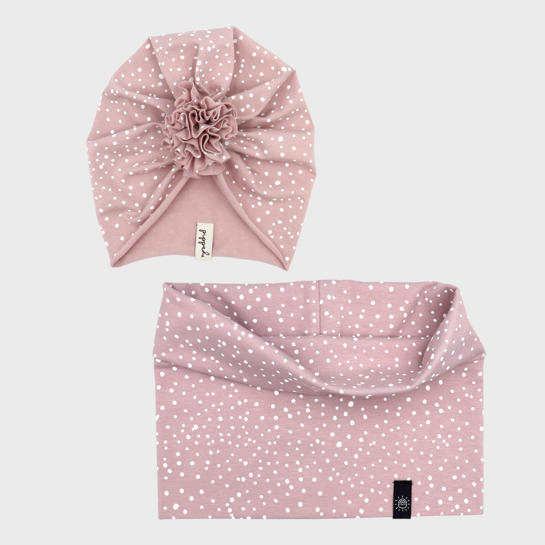 Turbánka-csősál szett (átmeneti) - választható színben