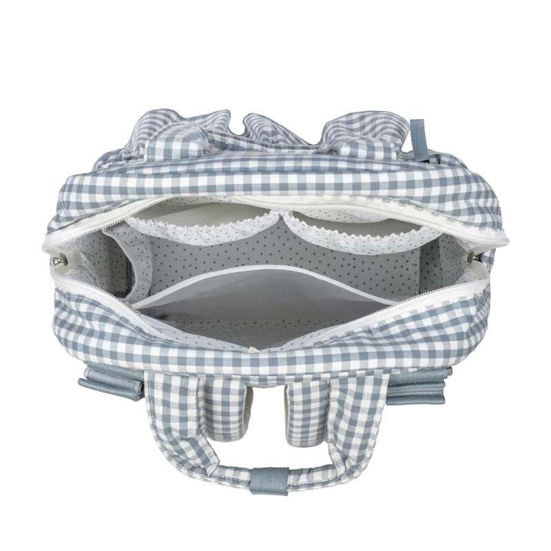 Belső elasztikus zsebek és hőszigetelt rekesz a Matcha hátizsákban